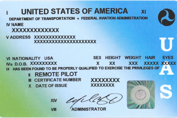 Remote Pilot sUAS Certificate