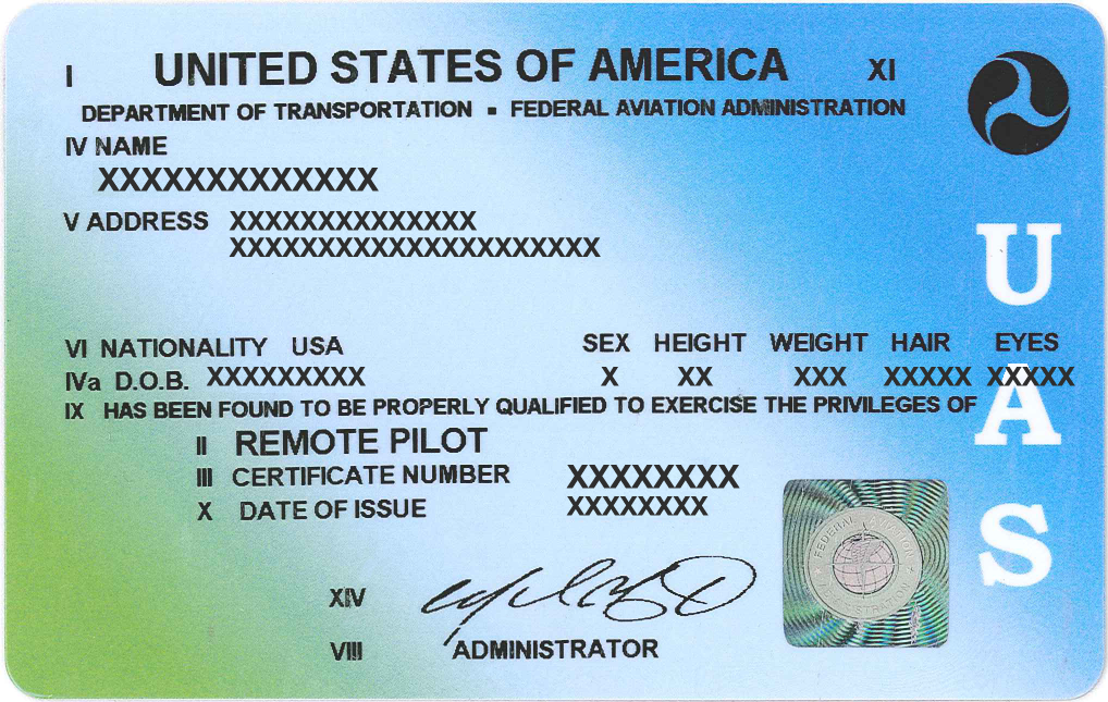 Remote Pilot sUAS Certificate